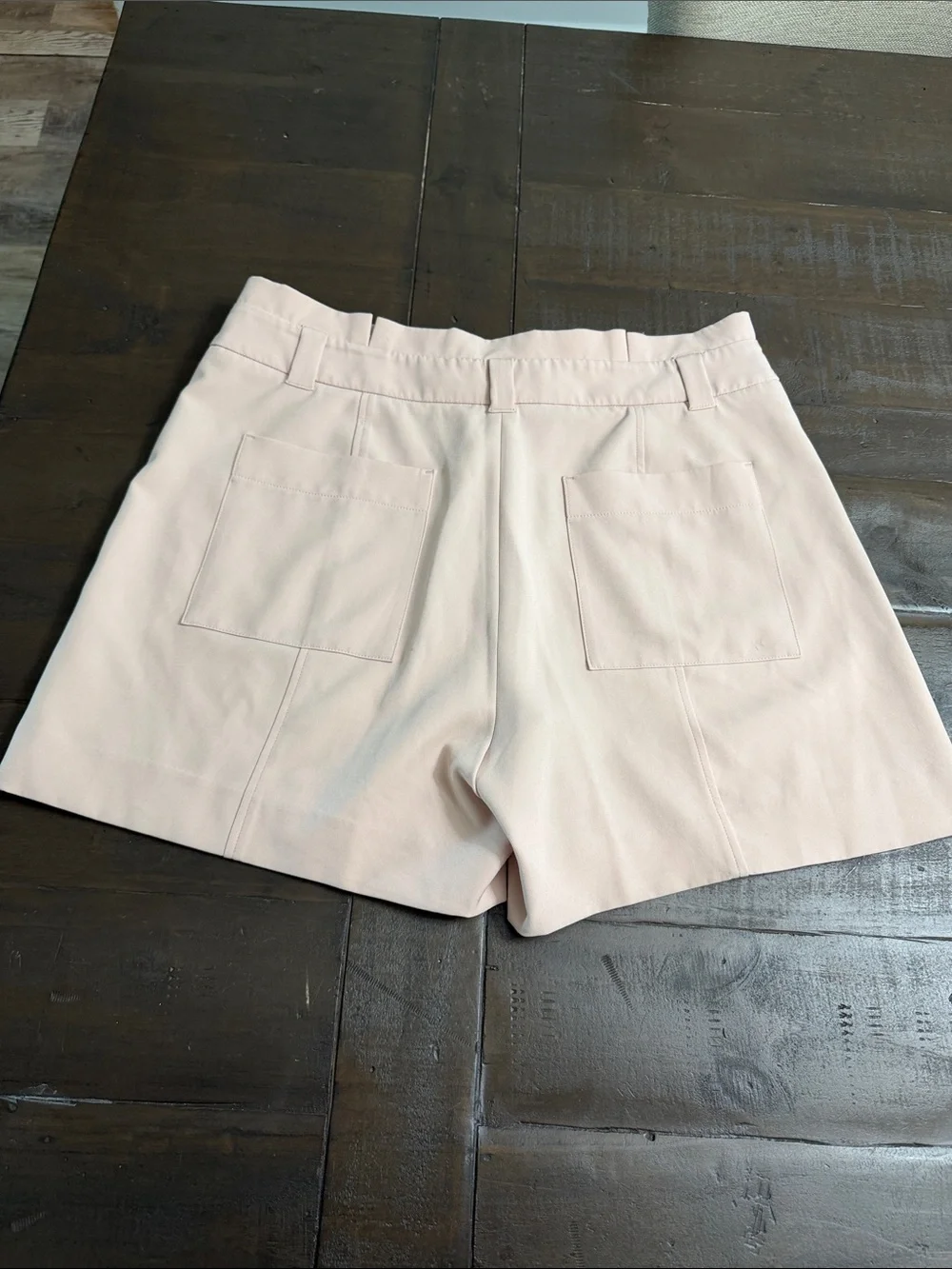 White House Black Market Blush Cream Tailored Shorts